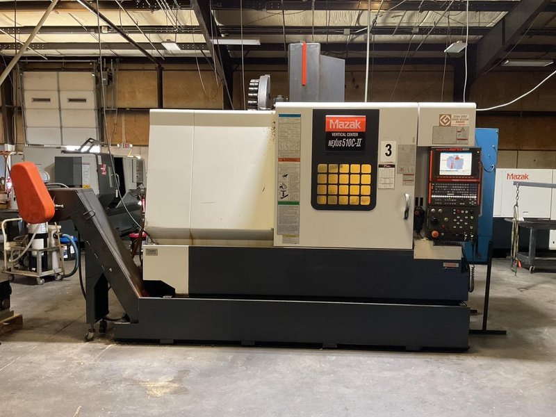 Mazak VCN 510C-II CNC Vertical Machining Center, 2007 – 4th Axis Rotary, Renishaw Probing