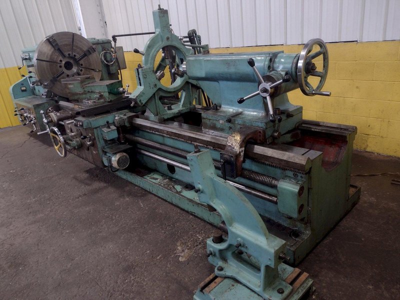 42" X 120" RYAZAN MODEL #1N65 HEAVY DUTY ENGINE LATHE 4.5" HOLE: STOCK #16472