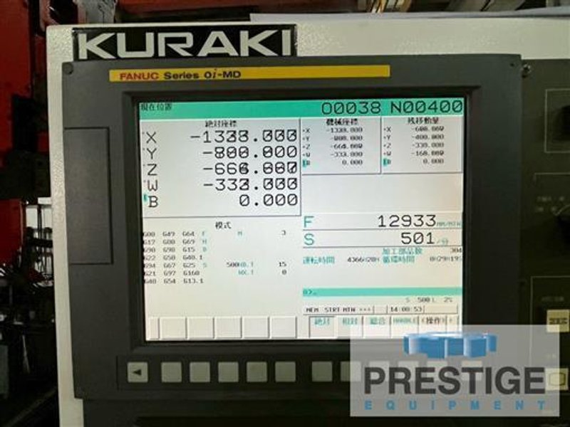 Kuraki AKB-13 5.12" CNC Table Type Horizontal Boring Mill