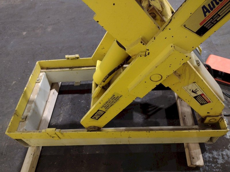 2,500 LBS X 30&quot; X 48&quot; AUTOQUIP MODEL #36S25 HYDRAULIC SCISSOR LIFT TABLE, SINGLE PHASE 110V: STOCK #19783