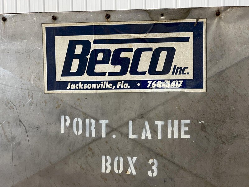 78" X 50' BESCO PORTABLE LATHE, ONSITE TURBINE WORK: STOCK #20735