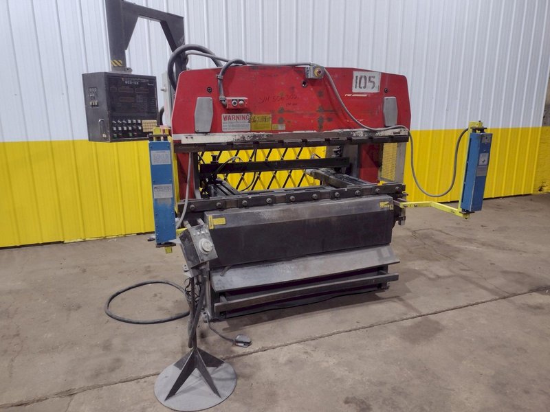 50 TON x 6' AMADA MODEL #RG50 HYDRAULIC PRESS BRAKE NC9-EX CONTROL, 1987: STOCK #19273