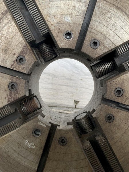 36&quot; 4-JAW LATHE CHUCK. STOCK # 0849923.