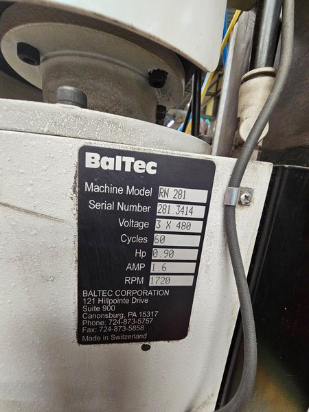 BALTEC RN 281 Riveting Machine - Automatic Radial, Swiss Made
