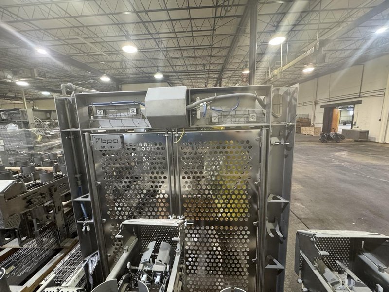Tortilla Unstacking/Placing System w/ twin ABB IRB 1200 hygienic robots, 2022 – never used-sanitary wash down