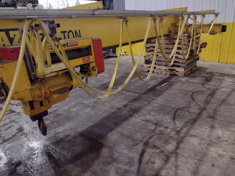 7.5 TON DESHAZO SINGLE GIRDER TOP RUNNING BRIDGE CRANE WITH STREET HOIST: YOBRO 24991