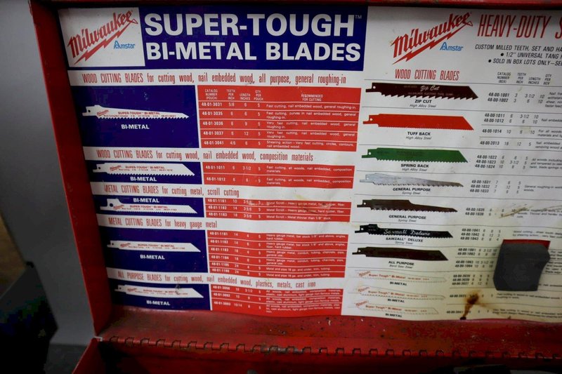 Milwaukee Corded Sawzall in Metal Case with Extra Blades- Auction Item