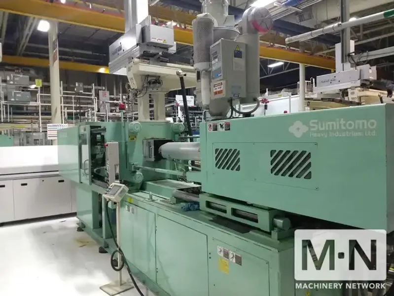 198 TON 8.7 OZ SUMITOMO MODEL SE180S INJECTION MOLDING MACHINE MFG 2001/2000  (6) AVAILABLE