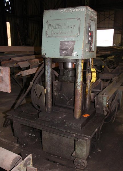 6" X 6" X 1/2"  WHITNEY HYDRAULIC ANGLE SHEAR: STOCK #63730