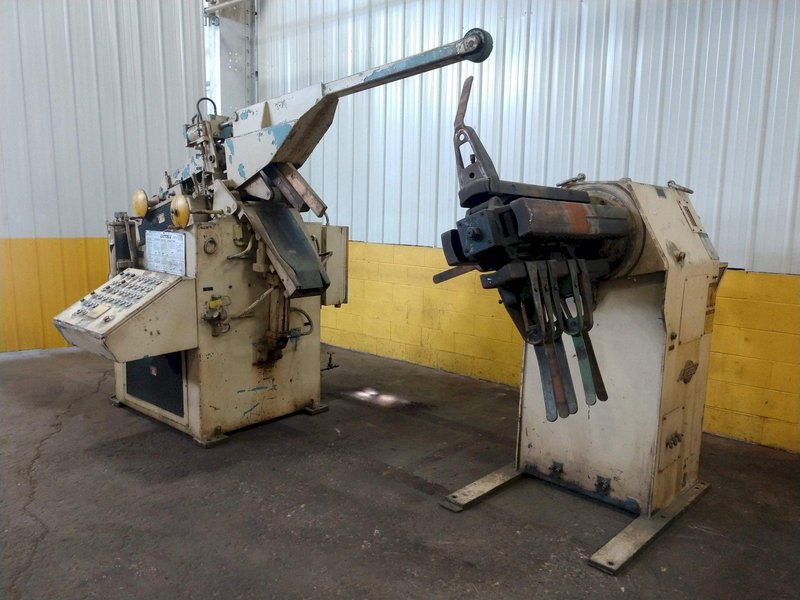 10,000 LB 5 TON X 12&quot; X .156&quot; LITTELL COIL FEED LINE WITH COIL REEL &amp; STRAIGHTENER: STOCK 14941