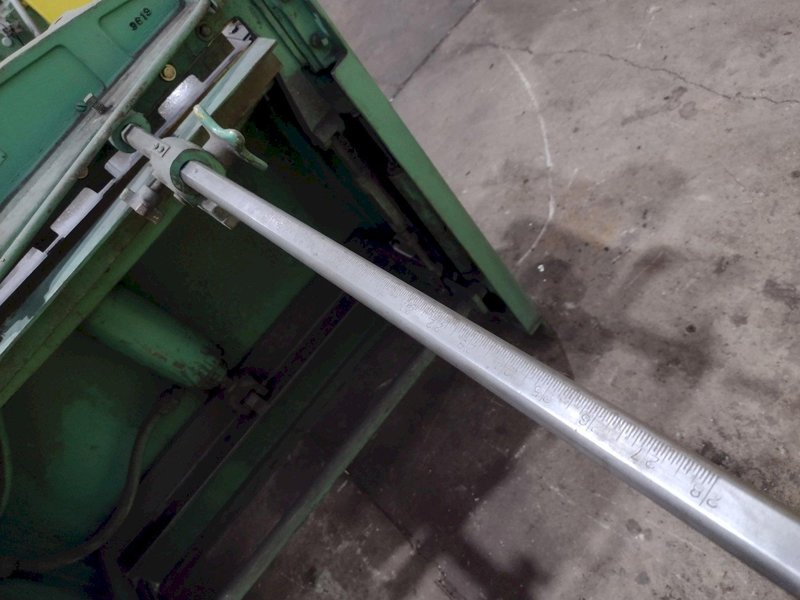 3' X 16 GAUGE PEXTO MODEL #137K PNEUMATIC POWERED SHEAR WITH BACK GAUGE: STOCK #21790