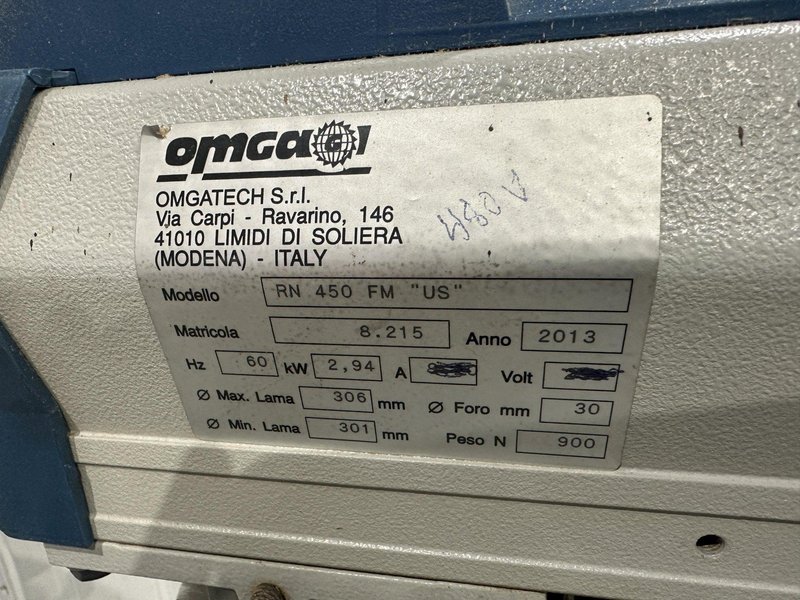 12&quot; OMEGA MODEL #RN450 FMUS RADIAL ARM SAW: STOCK #77434