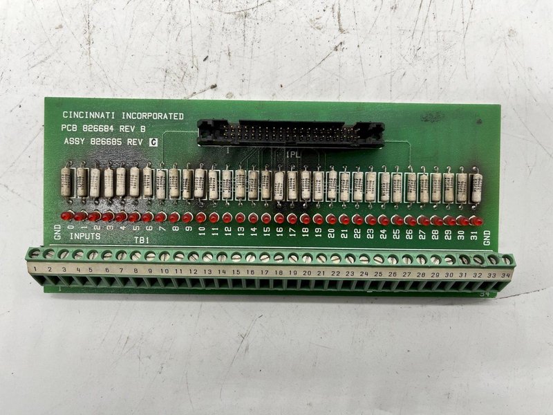 PCB 826684 REV B CINCINNATI INC ASSY 826685 REV C STOCK #15991