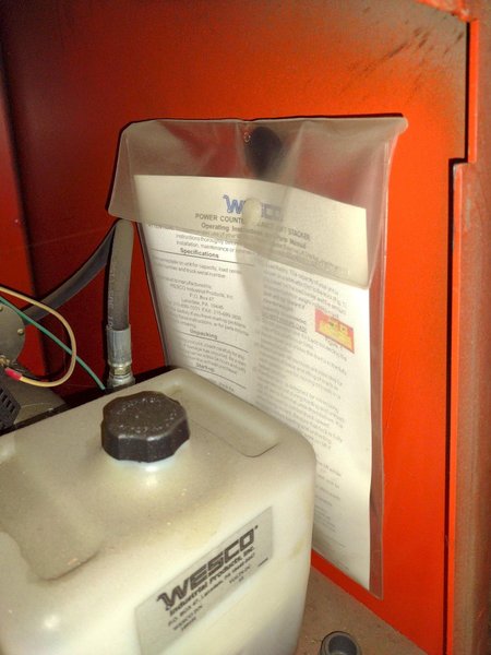 1,000 LB WESCO MODEL #PCBFL-64-25 ELECTRIC FORK LIFT: STOCK #19638