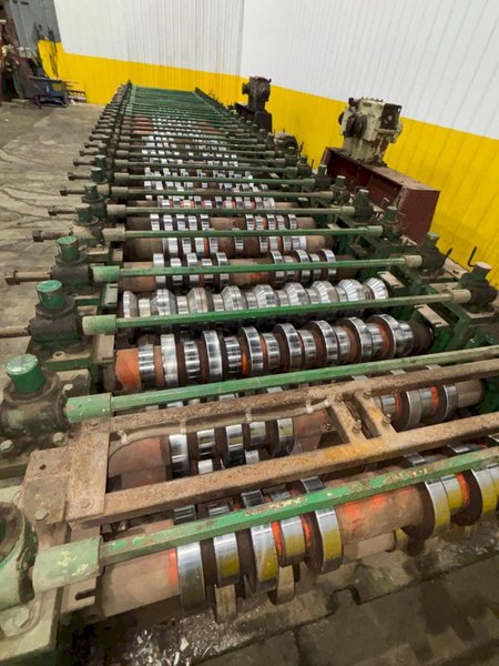 36" HI-RIB (7.2 TYPE) PANEL RAFTED ROLLFORMER LINE;  INCLUDES UNCOILER, ROLLFORMER &amp; FLYING CUTOFF SHEAR: YOBRO #24156