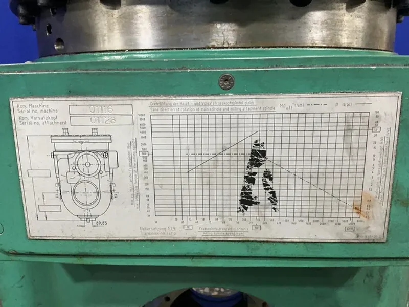 DORRIES SCHARMANN 1:15 TRANSMISSION RATIO MILLING MACHINE HEAD  -  01116