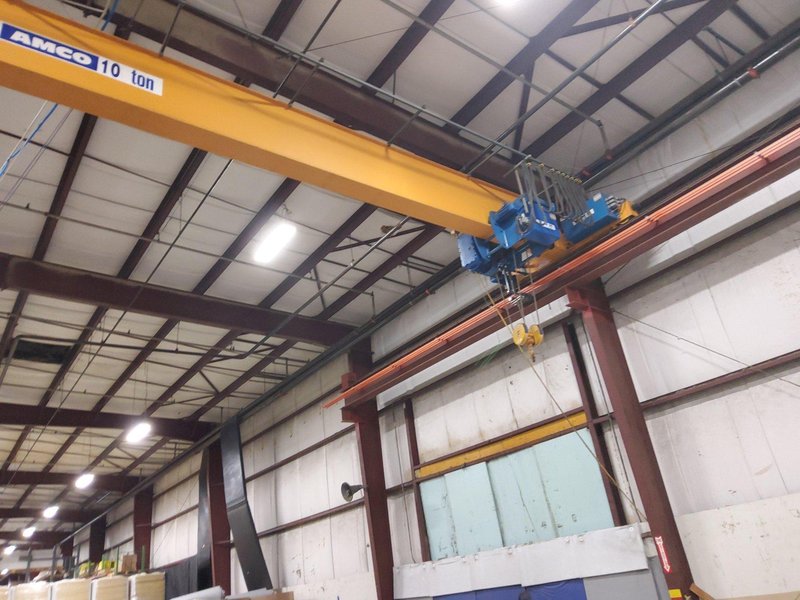 10 ton x 47&#039; ABBUS Bridge crane &amp; EMH hoist: YOBRO #24211