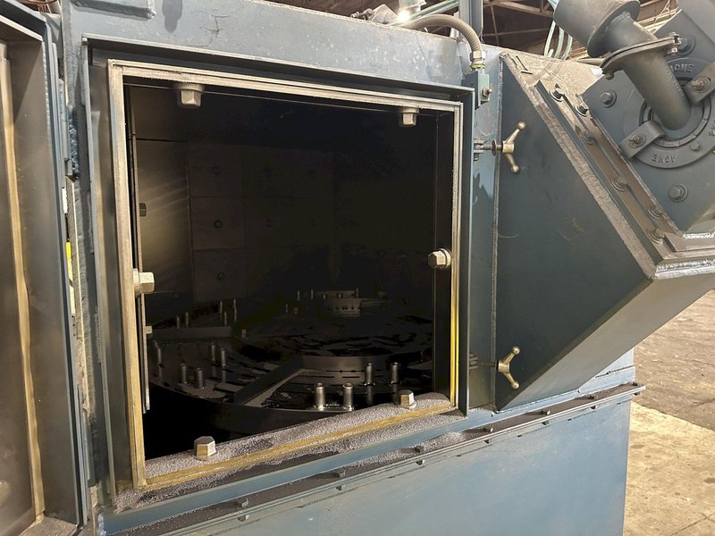 48&quot; TABLE VIKING MODEL #4812CT CONTINUOUS SHOT BLAST PARTS CLEANING SYSTEM, NEW IN 2017: STOCK #22469