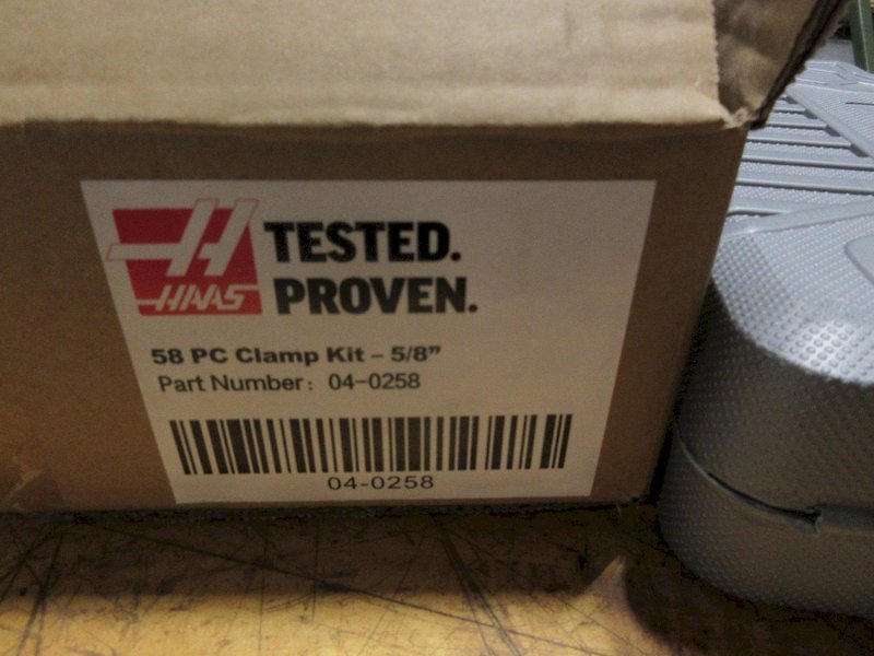 Haas 58 PC Clamp Kit - 5/8&quot; 04-0258 NEW!- Auction Item