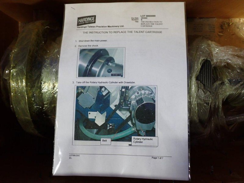 HARDINGE TWO SPEED SPINDLE  -  BLA000015707AK