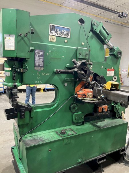 105 TON HILL-ACME MODEL 6A HYDRAULIC IRONWORKER. STOCK #  1121024
