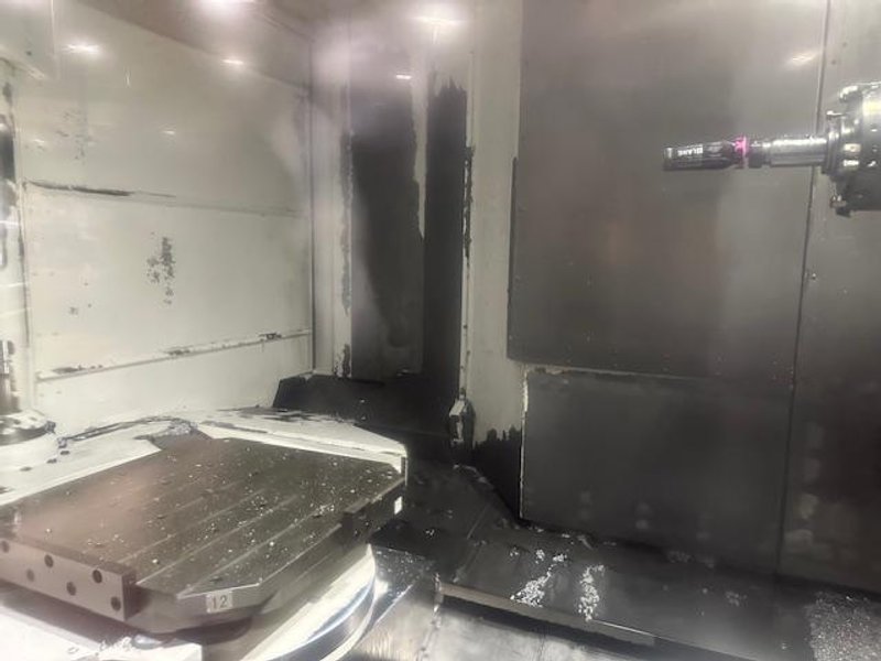 OKUMA MB8000H CNC HMC, 2017, equipped with OSP P300M CNC Ctrl., 12 pallets, 12,000 RPM, and robust automation features including 12 pallet cell configuration, shower coolant and Renishaw tool breakage detection and Renishaw Part Probe, 50 HP, New 2017