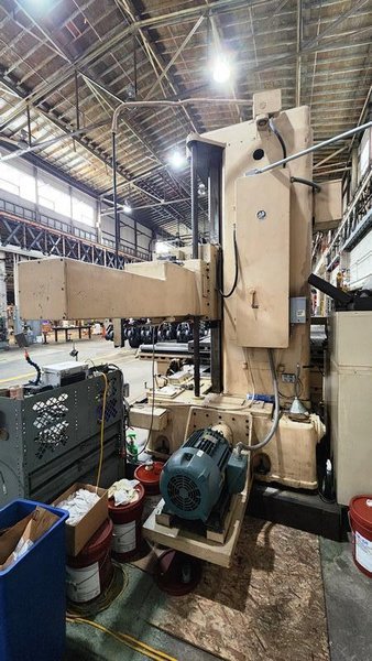 5" GIDDINGS &amp; LEWIS 350-T TABLE TYPE HORIZONTAL BORING MILL
