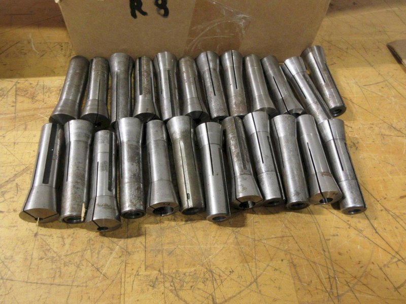 Assorted R8 Collets 1/8"-3/4" (44)- Auction Item