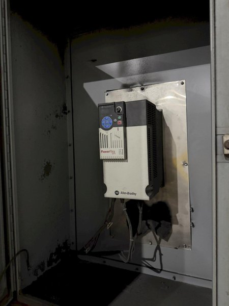 6 CU FT WHEELABRATOR MODEL WTB-6 TUMBLAST BELT TYPE BLAST CLEANING MACHINE: YOBRO #25940