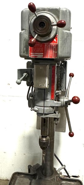 20" Powermatic Single Spindle Drill 1200, V-Speed, 3 M.T., 22" x 19" Tbl., 1 HP