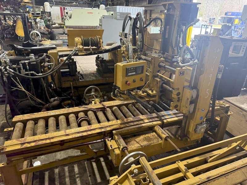 CAT TRACK PIN &amp; BUSHINGS PRESS WITH ELECTRIC IMPACT WRENCH, WINCH &amp; CONVEYOR: YOBRO #24866