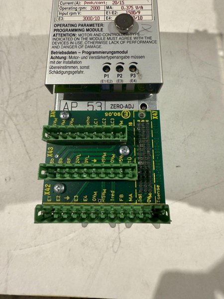 INDRAMAT TDM 3.2-020-300-WO SERVO CONTROLLER USED