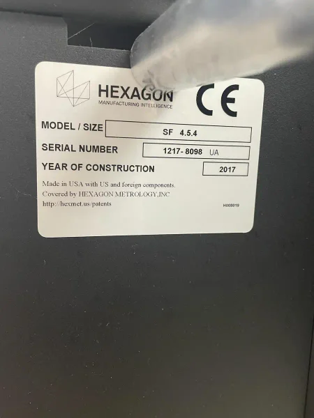 2017 HEXAGON 4.5.4 SF | Coordinate Measuring Machines
