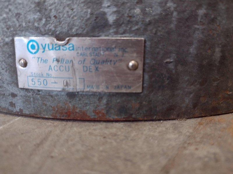 12&quot; YUASA TYPE 550 HORIZONTAL &amp; VERTICAL ROTARY TABLE: STOCK 19680