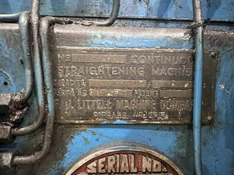 12&quot; X .125&quot; LITTELL 5 ROLL MODEL #412-5PD POWERED STRAIGHTENER: STOCK #19802