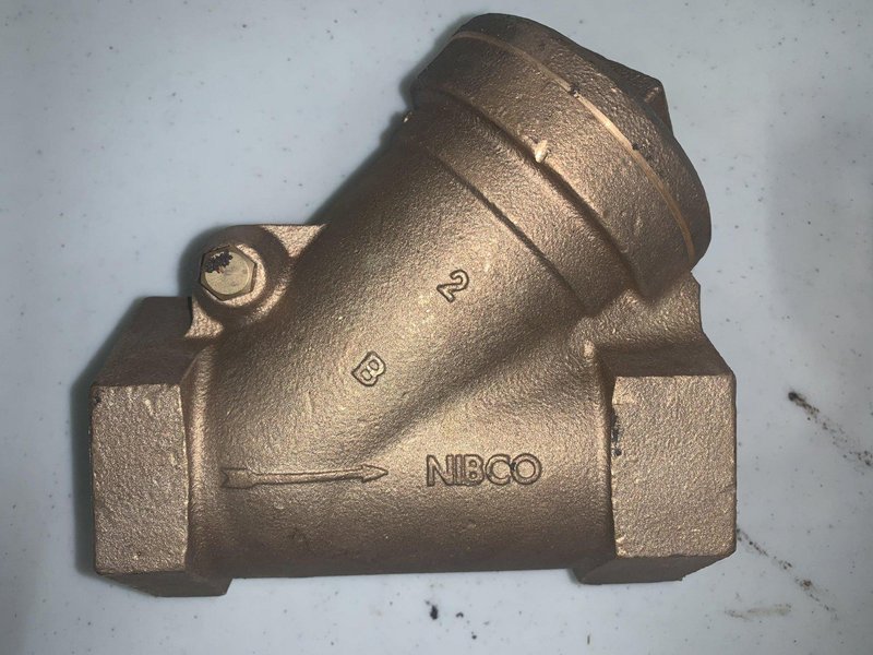 NIBCO NL2QA08 T-221-A WYE STRAINER WITH #20 MESH STAINLESS STEEL WIRE SCREEN, 3/4 IN, THREAD CONNECTION, DOMESTIC STOCK #16394