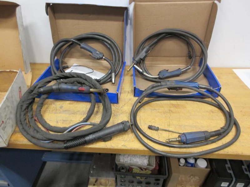 Miller and Abicor Binzel MIG Welding Guns with Connector Cables- Auction Item