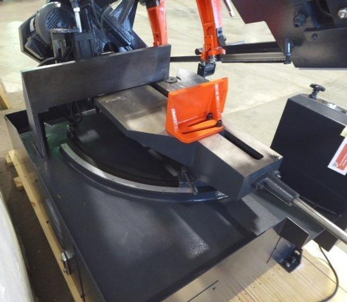 9" x 18" COSEN Horizontal Band Saw SH-460M, Miter, Semi-Auto, 1" Blade 2 HP, New