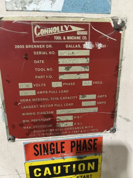CONNOLLY PANEL FORMER, STOCK# 13201J