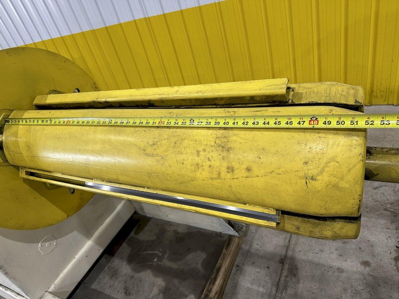 6,000 LB X 48" AIR FEEDS MODEL #R60 MOTORIZED UNCOILER COIL REEL: STOCK #21189