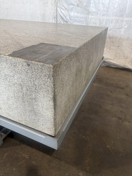 60" X 120" X 16" TRU STONE GRADE A GRANITE SURFACE PLATE W/STAND. STOCK # 0756726