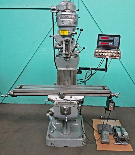 Bridgeport 9" x 48" 8-Speed Step-Pulley Vertical Milling Machine, Series I