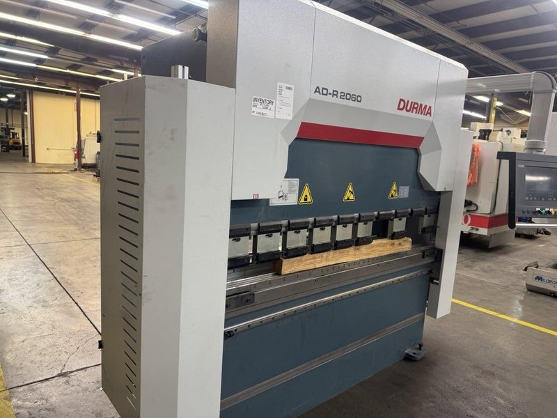 66 Ton x 6′ DURMA AD-R 2060 CNC Hydraulic Press Brake-2021, Tooling Included Upgraded Control
