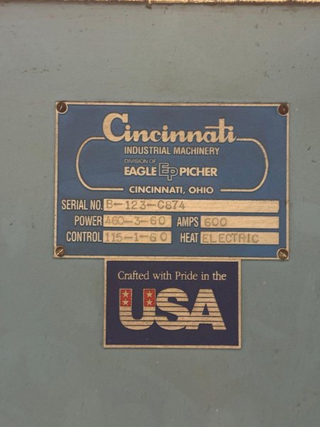 40" x 40" CINCINNATI 3-STAGE HEATED WASHER &amp; PARTS DEGREASER : YOBRO #24765