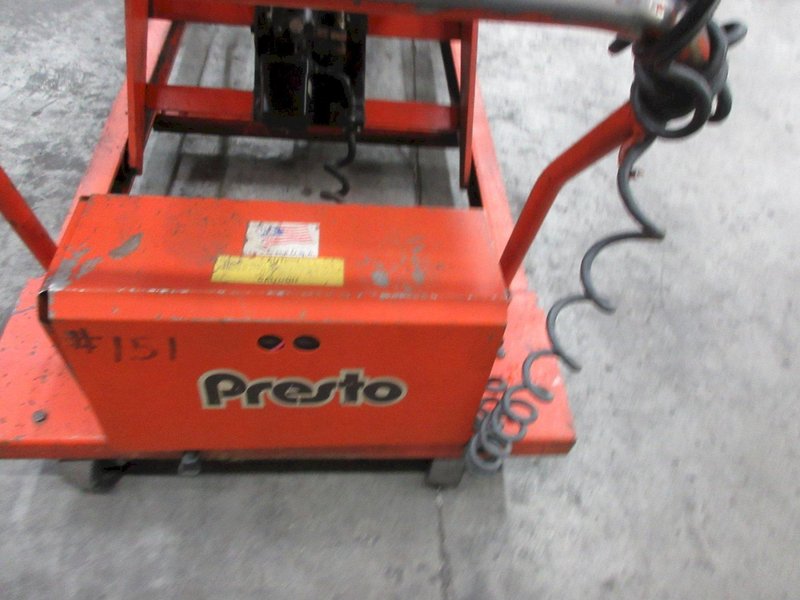 Presto Electric Lift Cart - Portable, 36" x 48" Platform, 1,500# Cap, 12 Volt Battery, Charger- Auction Item
