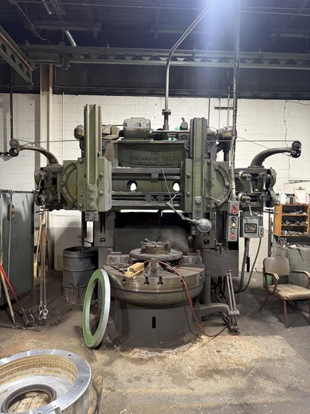 KING VERTICAL TURRET LATHE. STOCK # 0546526