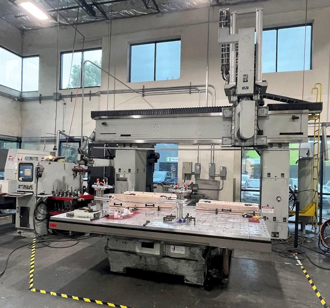 Anderson Maxxis 3116 NC 5-Axis CNC Router 2011 Fanuc 31iB5 CNC Control 63&quot; x 122&quot; Table 9-HP Vacuum System