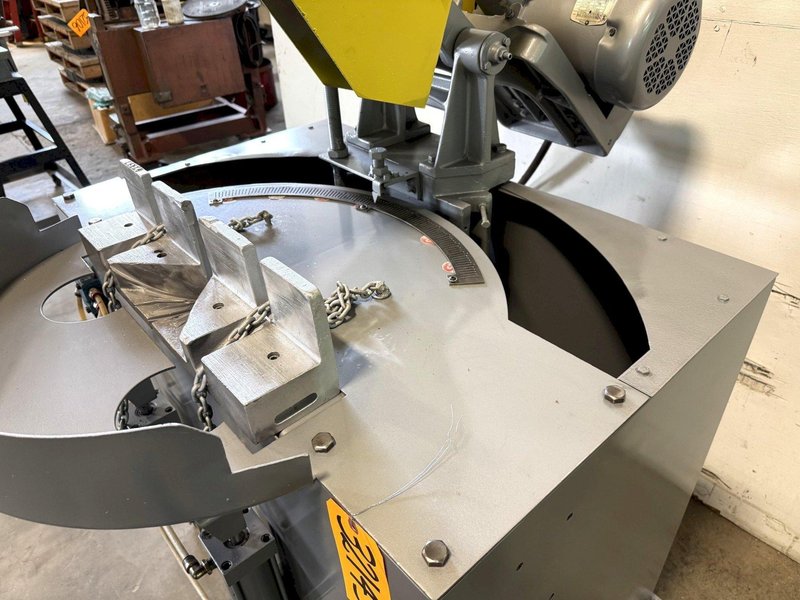 20"/22" Everett Abrasive Saw 20 DM 22, Double Miter, Air Vise, 10 HP