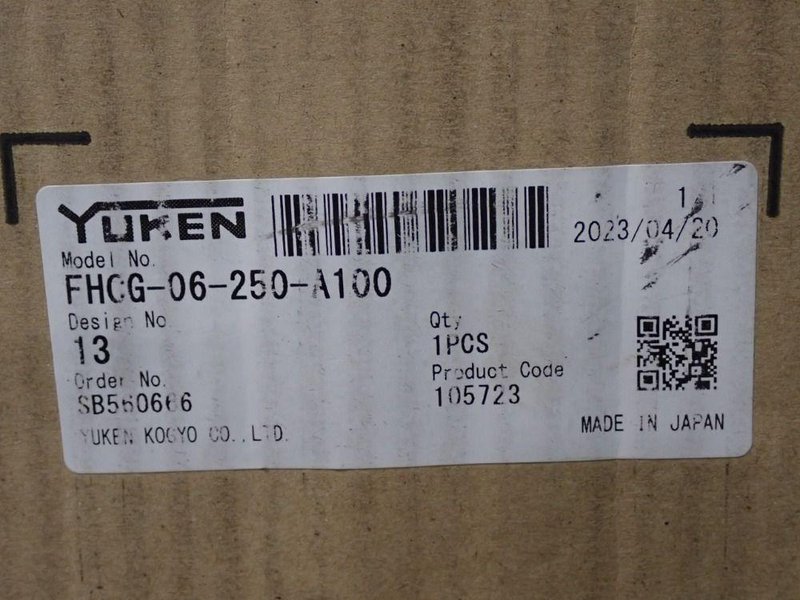 YUKEN FLOW CONTROL VALVE ASSEMBLY   -  FHCG-06-250-A100-13