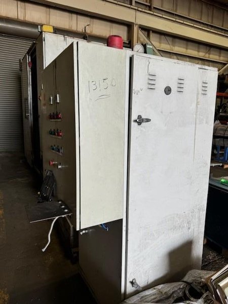 2007 Sinto model scc-90-a cold box core cell s/n scc-0011-00 with recieving hopper, scc90 core machine with enclosure and controls